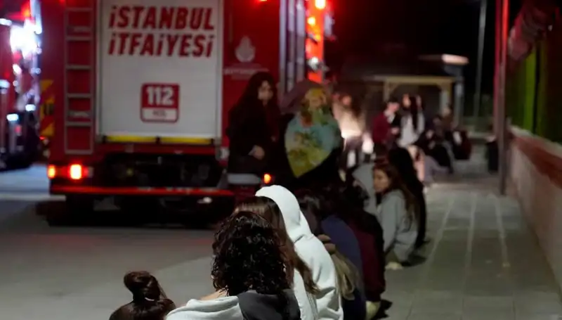2500 Kız Öğrencinin Barındığı Yurt Dairelerinde Yangın Paniği