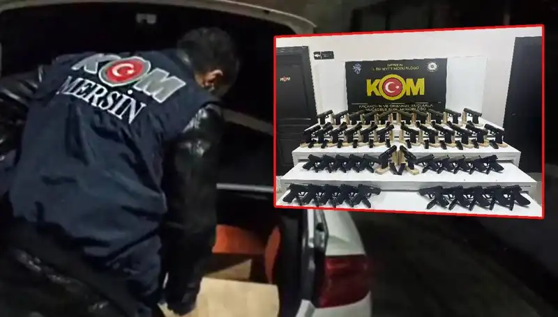 Mersin’deki Otomobil Depolarında Silah ve Mühimmat Kaçakçılığı Ortaya Çıktı